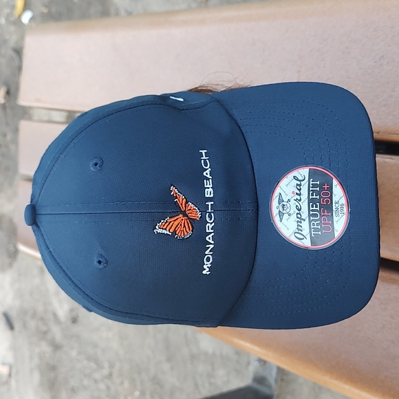 Imperial Monarch Beach Embroidered Strapback Hat Cap OSFA - Picture 1 of 11